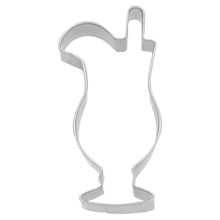 Ausstecher Cocktailglas Keksausstecher Plätzchenform, Edelstahl rostfrei, 7 cm