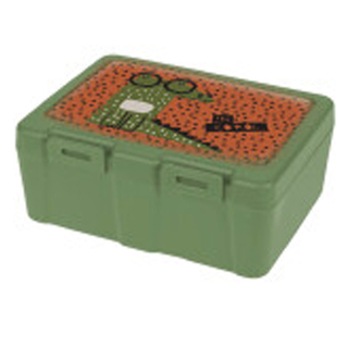 Lunchbox mit Unterteiler und Gabel-Lffel, Kunstsstoff, Motiv: Krokodil