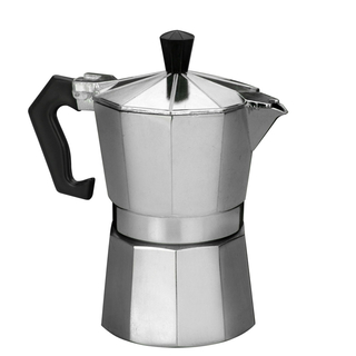 Espressokocher 3 Tassen, Espressobereiter Espressokocher Espressobereiter Percolator Kaffeebereiter, 3 Tassen, Aluminium, ca. Ø 9 x 14.5 (mit Griff) x 15 cm