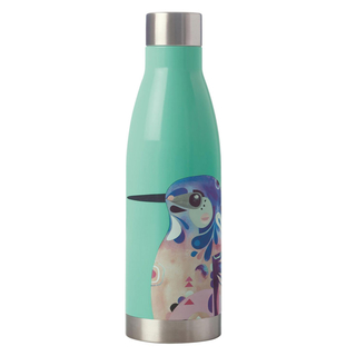 Isolierflasche Thermoflasche Trinkflasche doppelwandig Edelstahl mit Schraubverschluss 500ml azure Kingfisher