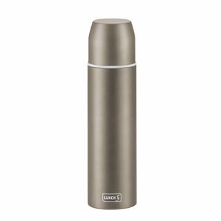 Isolier-Flasche mit Becher Thermoflasche Edelstahl 0,45l earth grey