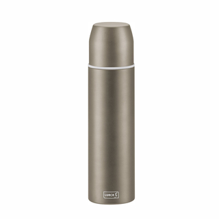 Isolier-Flasche mit Becher Thermoflasche Edelstahl  0,75l earth grey