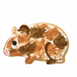 Ausstecher Meerschwein mit Prägung, Keksausstecher Plätzchenform, Edelstahl rostfrei, 7 cm