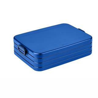 Mepal Lunchbox XL/groß VIVID BLUE, Schnittenbox Brotdose mit flexiblem Teiler, Kunststoff, ca. 1.5 l, VIVID BLUE