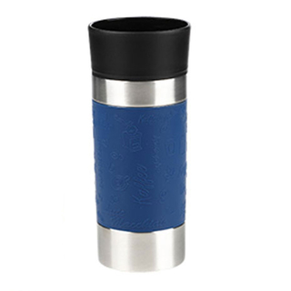 Isolierbecher Thermobecher Thermoflasche, Edelstahl &ndash; rostfrei, 100% auslaufsicher, ca. Ø 8 x 22 cm, Volumen ca. 500 ml, dunkelblau