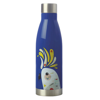 Isolierflasche Thermoflasche Trinkflasche doppelwandig Edelstahl mit Schraubverschluss 500mll dunkelblau Cockatoo