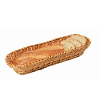 Baguette-Korb aus Kunststoffgeflecht,  42 x 13,5 x 7 cm