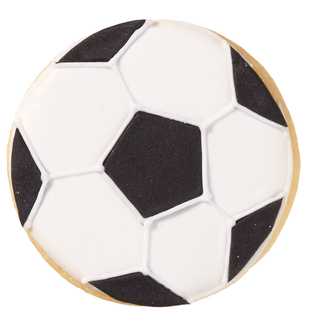 Ausstecher  Sport Fuball gro, mit Innenprgung Keksausstecher Pltzchenform, ca 6.5 cm, Edelstahl