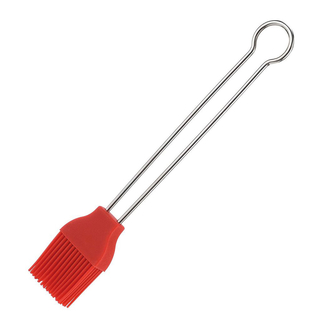 Backpinsel Bratpinsel Küchenpinsel, hitzebeständig, Silicon 20 x 3,4 x1,4 cm, rot