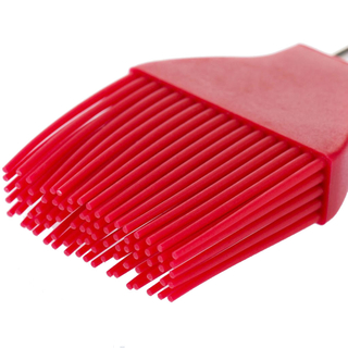 Backpinsel Bratpinsel Küchenpinsel, hitzebeständig, Silicone 22 x 4,5 x 1,4, rot