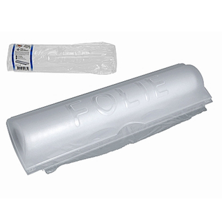 Folienabroller Folienspender Folienschneider für Alufolie oder Frischhaltefolie, Kunststoff, ca. 33.5 x 9 x 5 cm, transparent
