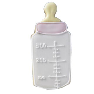 Ausstecher Babyflasche Keksausstecher Plätzchenform, Weißblech, ca. 6.5 cm