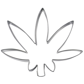 Ausstecher Blatt Wasserlilie Keksausstecher Plätzchenform, Edelstahl rostfrei, ca. 6.7 cm