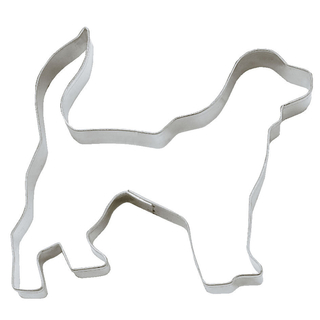 Ausstecher Hund Golden Retriever Keksausstecher Plätzchenform, Edelstahl rostfrei, ca. 7 cm