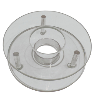 Stövchen Teewärmer Kannenwärmer für ein Teelicht, Glas Metall, ca. Ø 12.5 x H 4.5 cm, 1 Stück