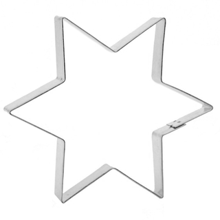 Ausstecher Lebkuchenform Stern Keksausstecher Plätzchenform, 17 cm