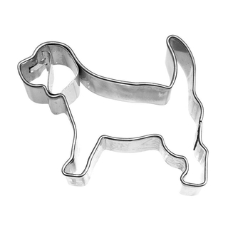 Ausstecher Hund Beagle Keksausstecher Plätzchenform, ca. 5 cm, Edelstahl, rostfrei
